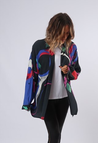 PATTERNED SHIRT OVERSIZED UK 14 (BFBY)