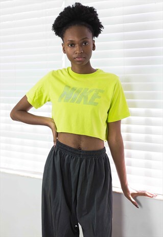 VINTAGE NIKE CROP TOP REWORKED LOGO 90S X 3.4
