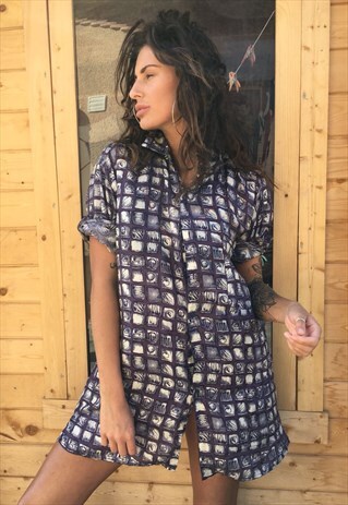 OVERSIZED RETRO 90S 80S VINTAGE UNISEX FESTIVAL SHIRT