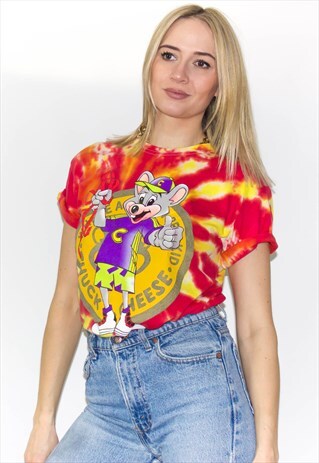 VINTAGE CHUCKY CHEESE TIE DYE T-SHIRT