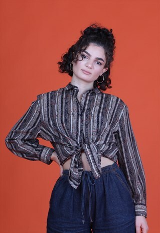 BLACK/WHITE/RED STRIPE LONG SLEEVE ITALIAN SHIRT