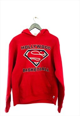 Vintage 90s Russell Athletic Hollywood Hoodie in Red