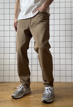 Vintage DOLCE & GABBANA Pants Suit Trousers 90s Brown D&G