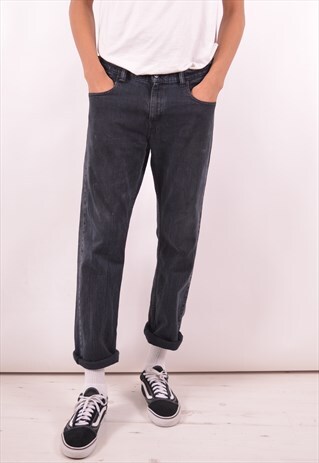 LEVI'S 511 MENS VINTAGE JEANS W34 L30 BLACK 90S