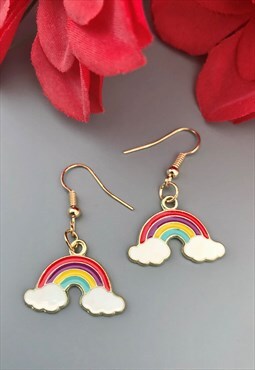 Rainbow Dangle Earrings