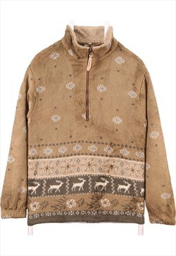 Vintage 90's Woolrich Fleece Jumper Sherpa Quarter Zip