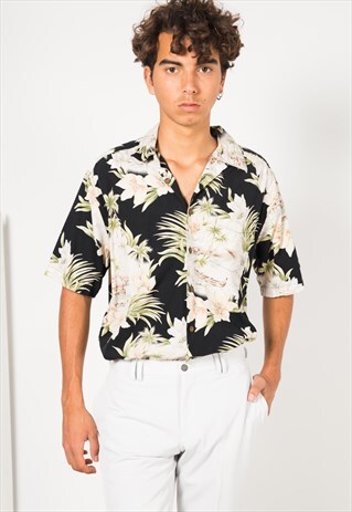 VINTAGE 80S HAWAIIAN SHIRT / S1558