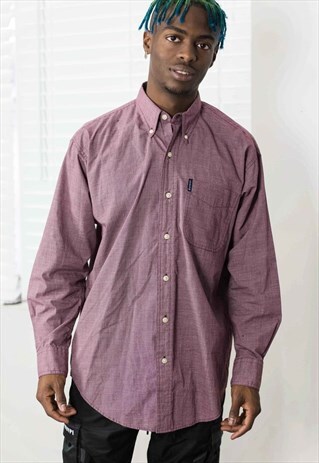 VINTAGE CHAPS RALPH LAUREN LONG SLEEVE SHIRT LOGO 90S M 7.0