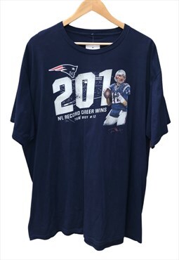 Vintage NFL Tom Brady No12 Print T-Shirt