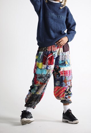 PATCHWORK FESTIVAL SWEATPANTS / TROUSERS / JOGGERS