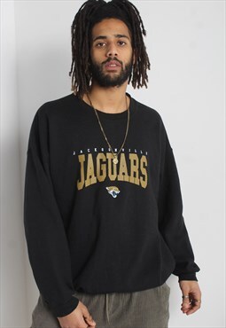 Vintage Jacksonville Jaguars Crew Neck Sweatshirt - Black