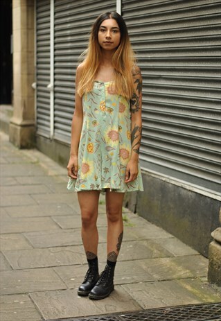 VINTAGE 90S FLORAL PLAYSUIT