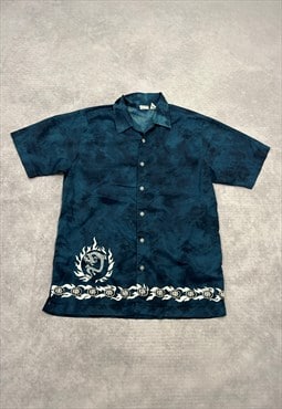 Y2K Dragon Shirt Grunge Graphic Short Sleeve Shirt