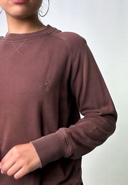 Brown 90s Kangol Embroidered Sweatshirt