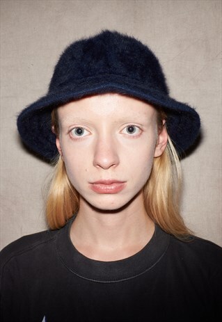 90S FLUFFY KANGOL MOHAIR UNISEX BUCKET HAT