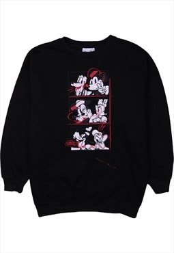 Vintage 90's Disney Sweatshirt Mickey Mouse Crew Neck Black