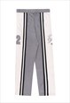 BASKETBALL JOGGERS VELVET PANTS SPORTS TROUSERS IN GREY