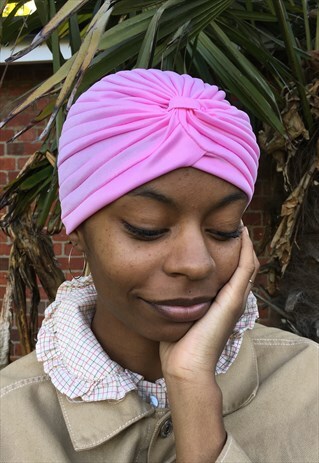 BABY PINK TURBAN SCARF
