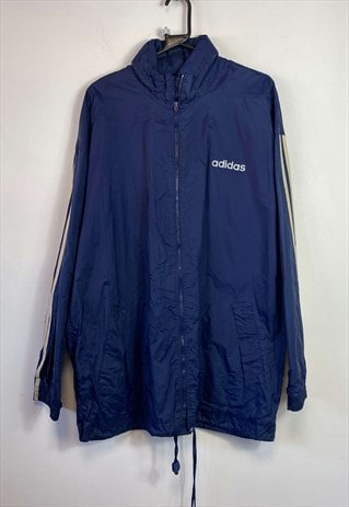 VINTAGE 90S NAVY ADIDAS JACKET XL LONG