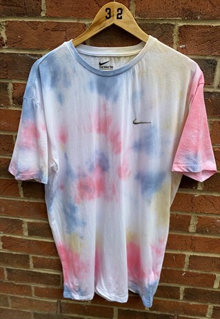 NIKE CUSTOM TIE DYE UNISEX T-SHIRT - CHILLED