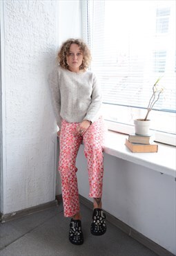 Vintage Y2K Beige Knitted Jumper