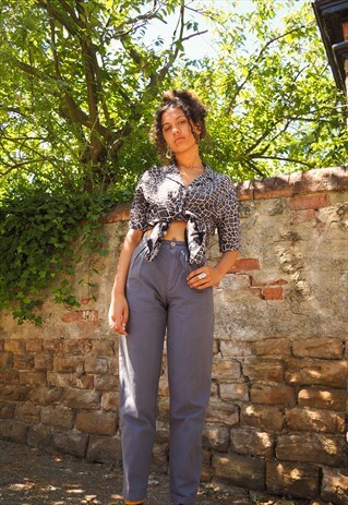 GREY SHEER BLOUSE