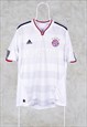 Bayern Munich 2010-12 Football Shirt Away White Adidas Large