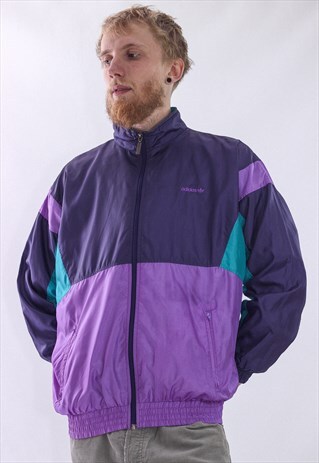 VINTAGE MENS ADIDAS LOGO TRACK SUIT WINDBREAKER JACKET
