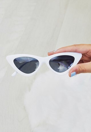 MONTANA WHITE CAT EYE SUNGLASSES