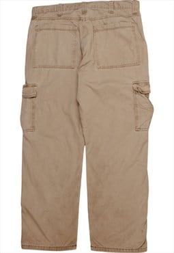 Vintage 90's Wrangler Trousers / Pants Cargo Pockets Beige