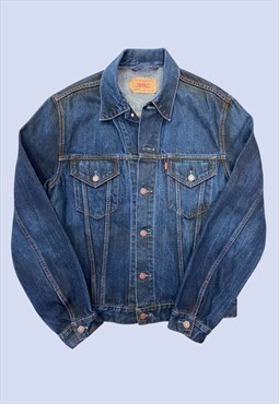 Denim Jacket Mid Wash Blue Cotton