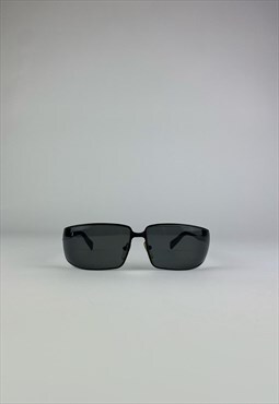  Prada Vintage Sunglasses 90s Y2K Oversized Black