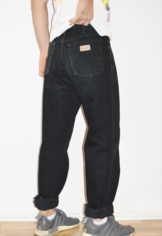 90'S WRANGLER VINTAGE BLACK STONEWASHED JEANS