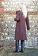 REVIVAL VINTAGE WOOL COAT BROWN CLASSIC FITTED