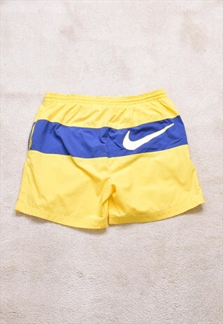 Vintage 90s Nike Yellow Print Shorts