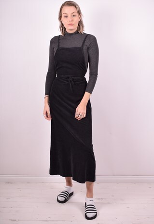 DKNY WOMENS VINTAGE DRESS MEDIUM BLACK 90S
