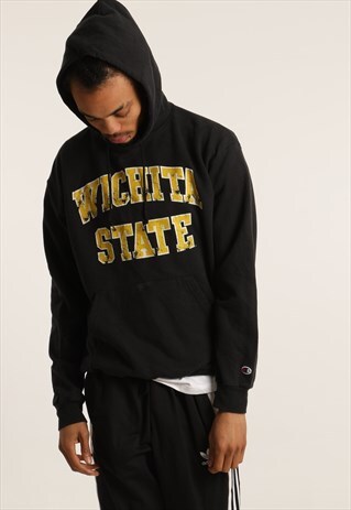 VINTAGE CHAMPION COLLEGE PRINT HOODIE