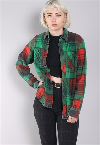 VINTAGE CHECK FLANNEL SHIRT
