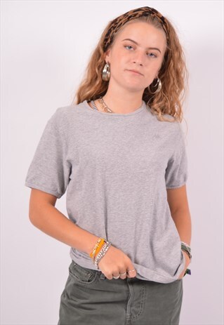 VINTAGE KAPPA T-SHIRT TOP GREY
