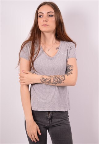 VINTAGE CHAMPION T-SHIRT TOP GREY