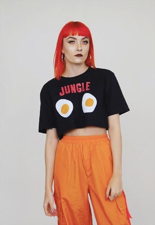 FRIED EGG CROP T-SHIRT