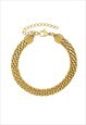 GOLD WOVEN MESH CHAIN BRACELET