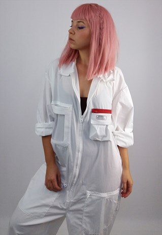VINTAGE 90'S UNISEX WORKER OVERSIZED COVERALLS / JUMPSUIT