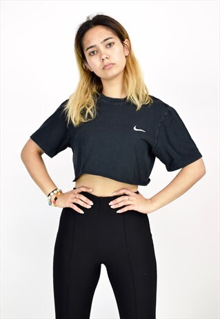 VINTAGE 90'S NIKE LOGO CROP T-SHIRT