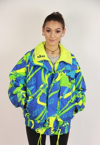 VINTAGE PATTERNED SKI JACKET