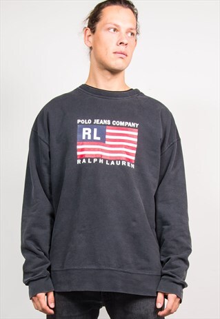RARE VINTAGE RALPH LAUREN 90'S USA SWEATSHIRT SWEATER