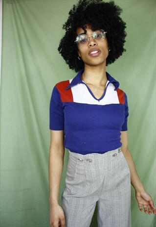 UNISEX TRICOLOUR 70S TOP