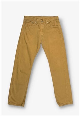 Vintage levi's 505 straight leg jeans beige w33 l34 BV20613