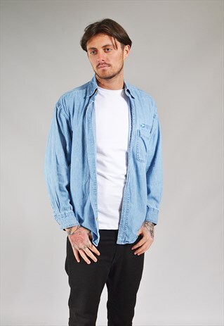 VINTAGE US POSTAL SERVICE DENIM SHIRT