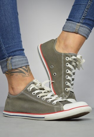 VINTAGE 90S CONVERSE GREY OX SHOES TRAINERS SNEAKERS GRUNGE
